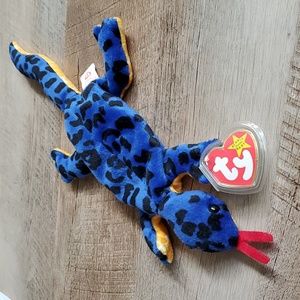 Lizzy the Lizard Ty Beanie Baby - early generation